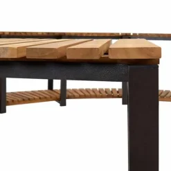 Spakant i massivt akaciaträ för spabad | Storlek: 273x53 cm | Färg: Naturlig träfinish