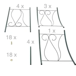 Spaljé, 153x39x233 cm, Grön