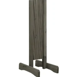 Spaljéstaket i massivt granträ - Hållbart och förlängningsbart | Storlek: 120x60 cm | Färg: Grå