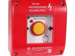 Spamel Manuell brandskyddsbrytare PWP1 (1NO) med CNBOP-certifikat - 2LED grön/röd 230V