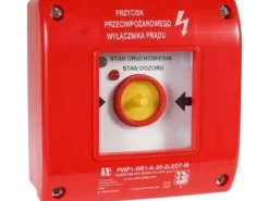 Spamel Manuell brandskyddsbrytare PWP1 (1NC) med hammare och CNBOP-certifiering - 2LED grön/röd 230V