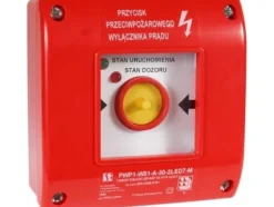 Spamel Manuell nödstoppstryckknapp PWP1(1NO och 1NC)med hammare och certifikat grön/röd PWP1-W01-B-11-2LED11-M