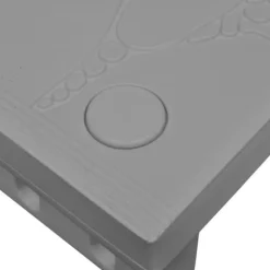 Spatrappa med halkfri yta - Robusta spa steg | Färg: Grå | Storlek: 2 steg