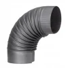 Spisrör - böj - 90 grader - 2mm stål - Ø 120 mm - svart