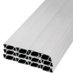 Springtråd och låskanalsats, 200x3,2x1,3 cm, 30-pack, växthusfäste, aluminiumlegering