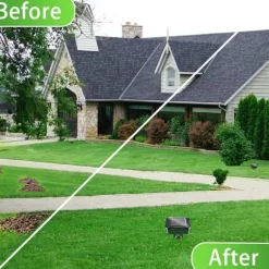 4st fyrkantig 400-1000Hz soldriven ultraljudsskydd mot skadedjur, trädgård råttavvisande, IP65 vattentät, enkel och säker att använda