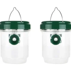 2st getingfälla, soldriven LED-bidödare med hängande, fluginsektsfälla utomhus, fälla [117]