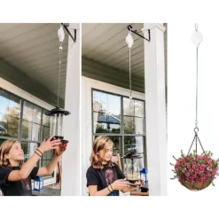 2st Justerbara Upphängningskrokar för Blomkrukor | Höj- och Sänkbara Hängare