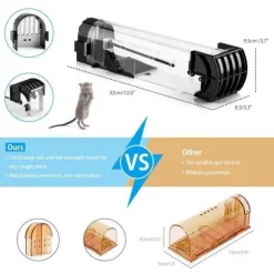 2st mänsklig musfälla, återanvändbar levande råttfälla, professionell effektiv musfälla Användbar musfälla