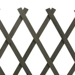 Staket - Living Spaljéstaket grå 120x60 cm massivt granträ