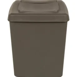 Stapelbara soptunnor 3-pack 75 L - Hygieniska avfallsbehållare | Färg: Grå | Storlek: 75 L