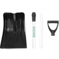 Stark snöskyffel, hopfällbar, snöskrapa i aluminium, plog