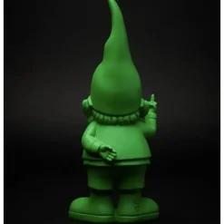 Staty Mini Bernardo grön finger uppåt