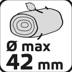 Städsaks 710 mm, skärdiameter 42 mm, aluminiumhandtag