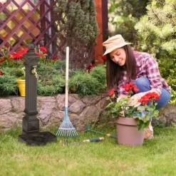 Stående fontän, 82x29x33 cm, brun