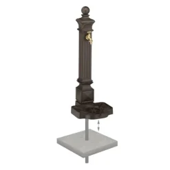 Stående fontän, 82x29x33 cm, brun