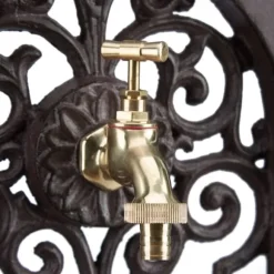 Stående fontän, 74x35,5x30 cm, Brun