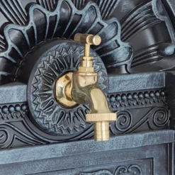 Stående fontän, 83x39x33 cm, mörkgrå