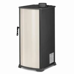 Stilren vedeldad kamin - klassisk design - 10 kW effekt - upp till 100 m²