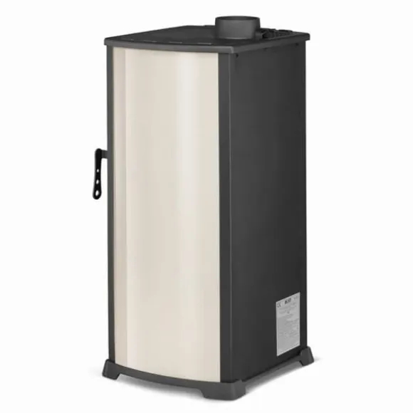 Stilren vedeldad kamin - klassisk design - 10 kW effekt - upp till 100 m²