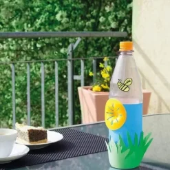 10STK Gula Vespafällor Vespafälla Gula Trattfällor för Getingar och Hymenoptera Fruktflugefällor Biformade Fällor