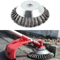 Stålborste Plattrengöring för Röjsåg 20cm