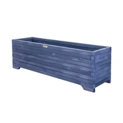 Stor träkruka 120x35x40cm Greenspot för terrass, balkong och trädgård - Massiv träkruka - Stor trädgårdskruka gjord av trästockar för blommor, örter, | CDON