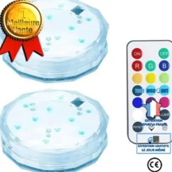 Submersibel LED-ljus - TD® - 2 Stycken - Fjärrkontroll - RGB - Trädgård - Utomhus