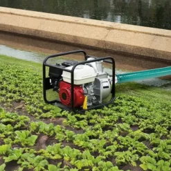 Sugslang 2 tum x 20 fot, högkvalitativ grön slang med kopplingar, professionell användning, idealisk för trädgård och industriella applikationer