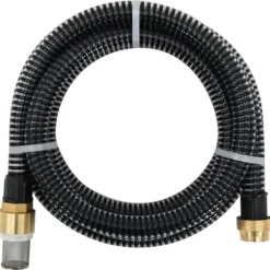 Sugslang med kopplingar mässing svart 1,1" 5 m PVC - Sugslang - Sugslangar - Home & Living