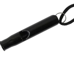 Survival Whistle - Aluminium - Svart