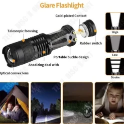 Survivalverktyg - TD® - Multifunktionell uppsättning - Svart - 20x12x6cm - Nödsituationer