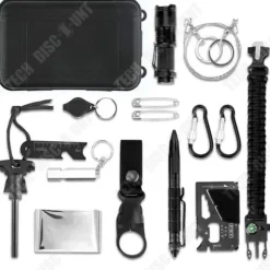 Survivalverktyg - TD® - Multifunktionell uppsättning - Svart - 20x12x6cm - Nödsituationer