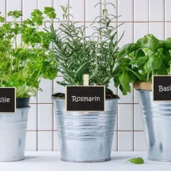 Svarta griffeltavleklämmor, 7x7,5x1,5 cm, Svart