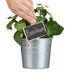 Svarta griffeltavleklämmor, 7x7,5x1,5 cm, Svart