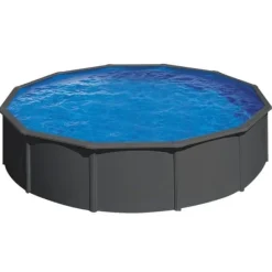 Swim And Fun - Basic Pool Round Ø550 x 120 cm, Anthracite Grey