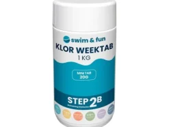 Swim&Fun Klor WeekTab - Tabs 20 g - 1 kg - Steg 2B