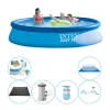Swimming Pool Deal - 7 delar - Intex Easy Set Rund 396x84 cm