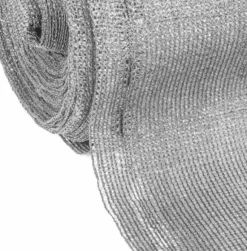 Synlig skyddsnät - rullgardin för skugga - 90 procent - 1,5 x 50 m - solskyddsnät - integritetsskydd - grå - inkl. monteringskit - trädgård