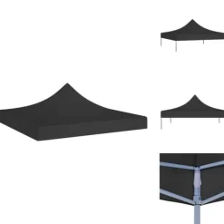 Tak till partytält & lusthus - Living Tak till partytält 3x3 m svart 270 g/m²