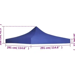 Tak till partytält 3x3 m blå - Tak Tält - Tak Partytält - Home & Living