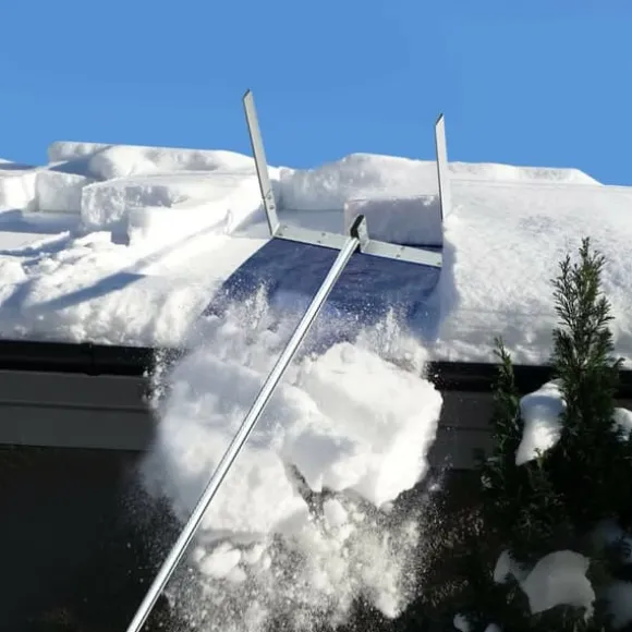 Takskottare för snöborttagning, 20/21 fot, silver och marinblå