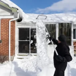 Taksnöskrapa, 193-619x47x22 cm, Silver