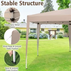 Takttält, 400x348 cm, Khaki