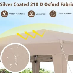 Takttält, 400x348 cm, Khaki