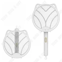 TD® hopfällbara kattöron fyra-i-ett multifunktionell elektrisk myggsmällare USA uppladdningsbar myggdödare