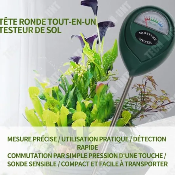 TD Hygrometer Fuktighetsmätare Inga batterier krävs Jordfuktighetsmätare Tester Växtfuktighet för blomkruka Trädgård Gårdsgård