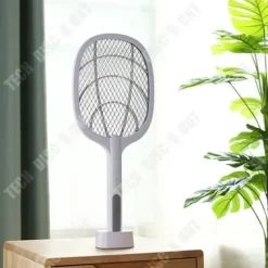 TD® två-i-ett USB-uppladdningsbar elektrisk myggsmällare och automatisk flugljus för att fånga och döda myggor