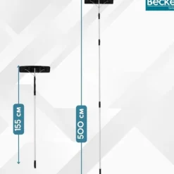 Teleskopskrapa, snöskyffel för taket, aluminium, hopfällbar