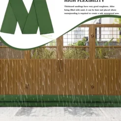 Återanvändbar Canvas Flood Control-sandsäck Flood Control-påse med elastiskt band förlängda sandsäckar med dragsko